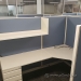 Trendway Blue & White 4 Pod Cubicle Systems Furniture